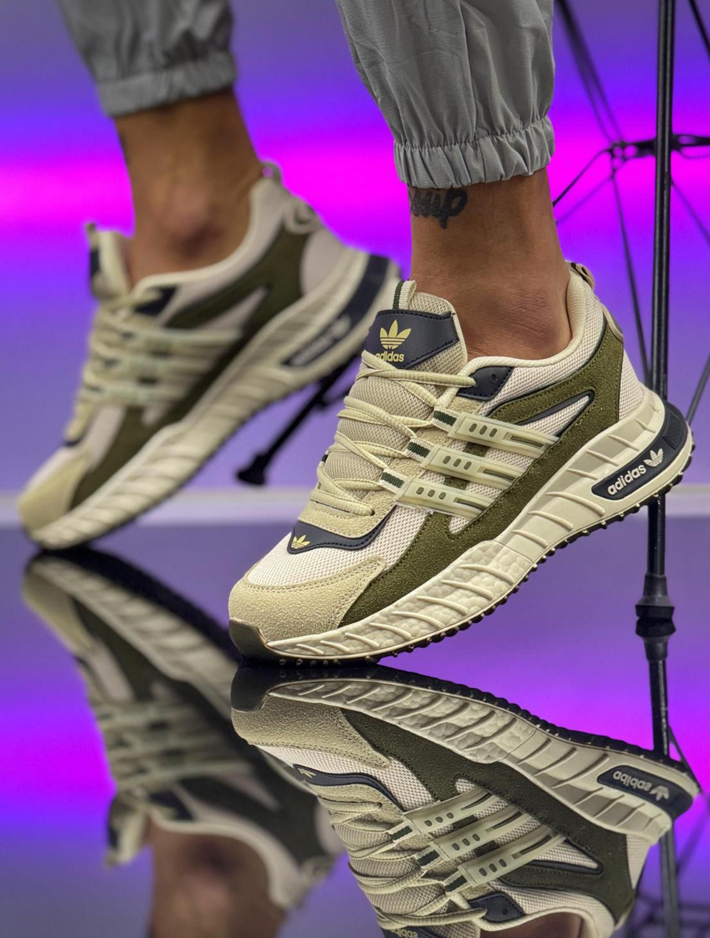 Adidasi A 07 - Bej Kaki