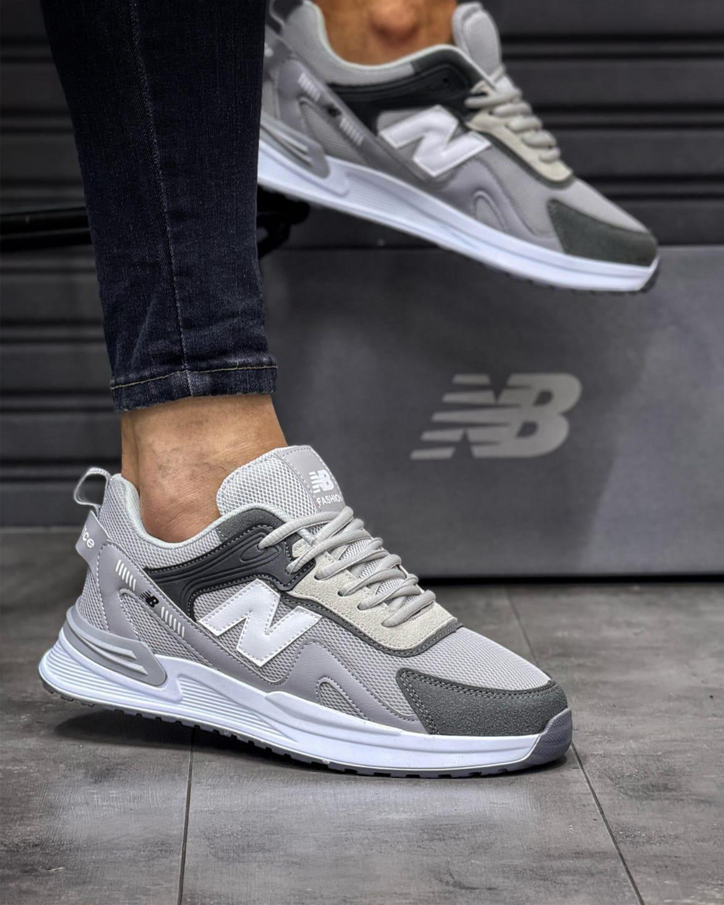 Adidasi NB-077 Gri