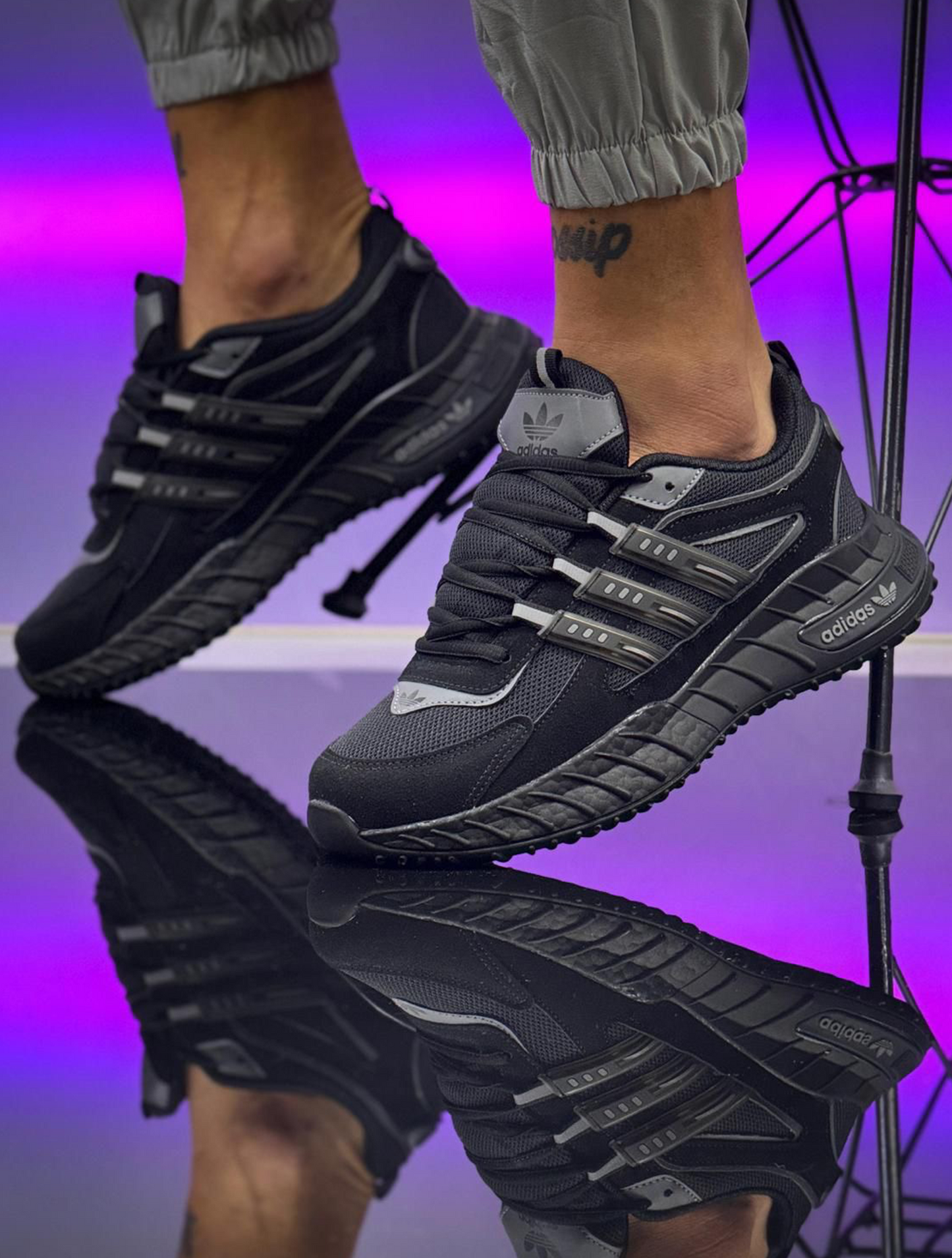 Adidasi A 07 - Negru Total