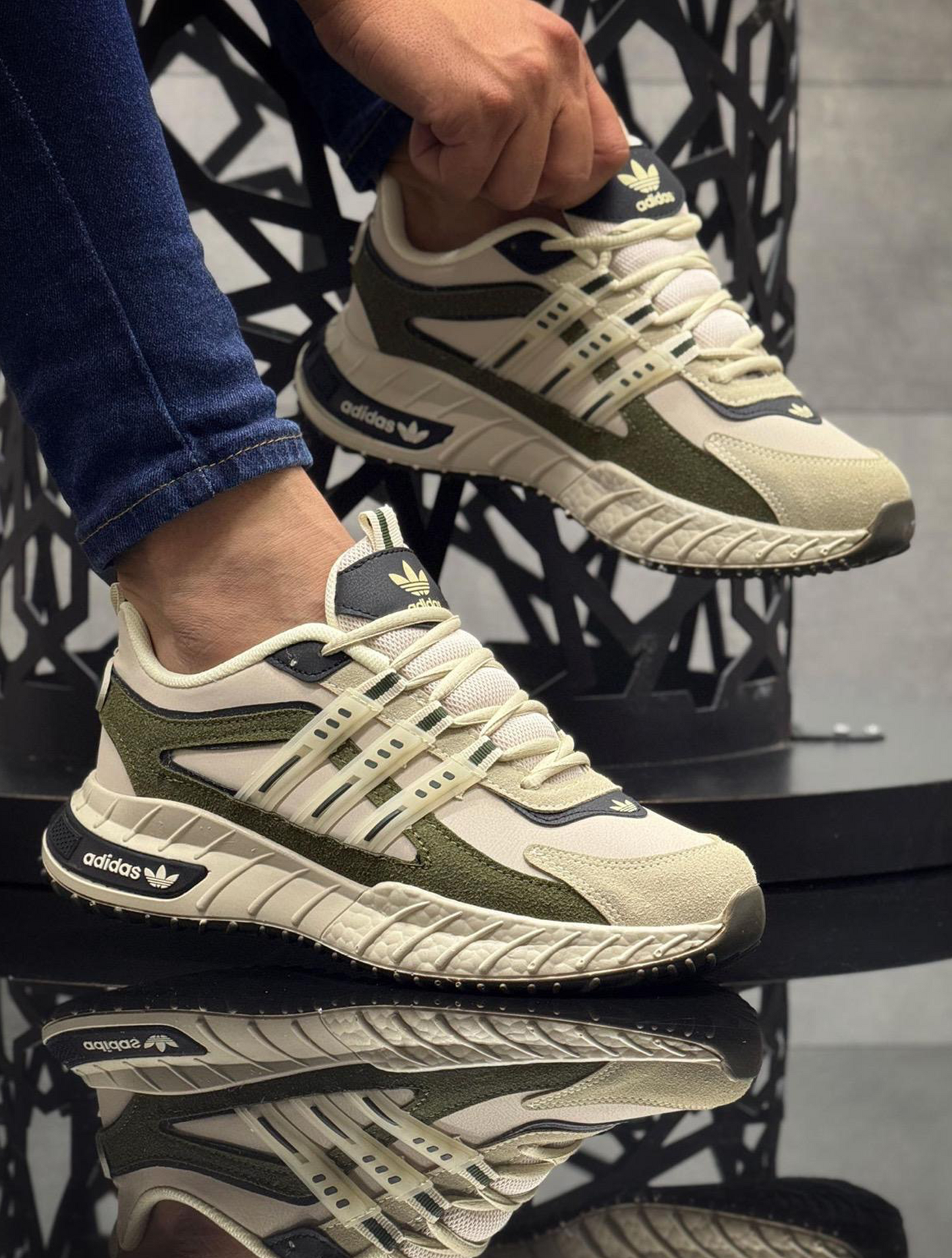 Adidasi A 07 - Bej Kaki