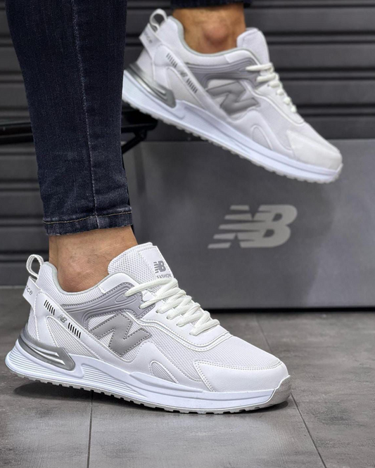 Adidasi NB-077 Alb Gri