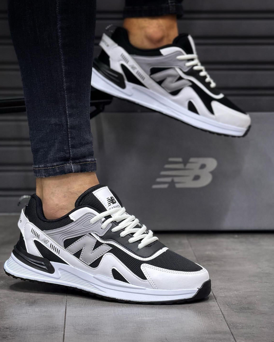 Adidasi NB-077 Negru Alb